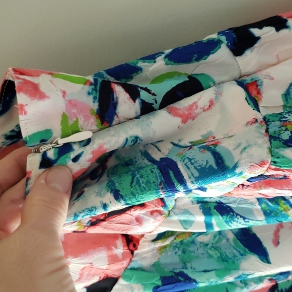 H&M Floral Dress XXL Sleeveless Flowy Sundress Vacation Wedding Beach Resortwear - Picture 5 of 13